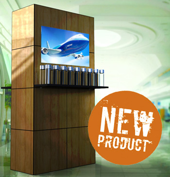 Media Kiosk is ideal for product displays and video playing